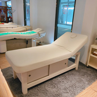 Meubles de salon modernes réglables de haute qualité, table de massage en bois massif, table de SPA, chaise cosmétique, lit de beauté pour salon