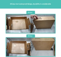 Bac à litière pour chat jetable d'intérieur en carton léger, imperméable, à faible entrée, facile à plier, durable, avec conception de bac à litière en papier pour chaton