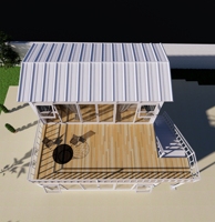 Villa préfabriquée de 20/40 pieds, ignifuge, durable, panneau sandwich en acier, toit en pente, maison conteneur, utilisation pour chambre à coucher, bureau