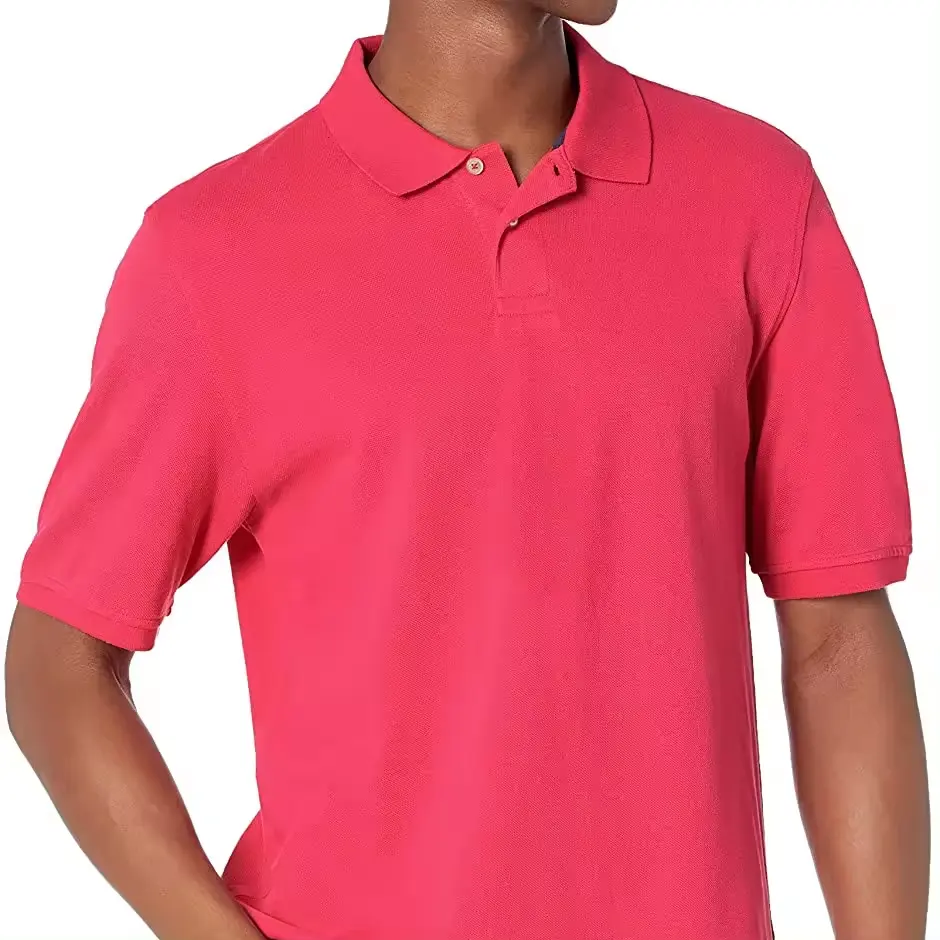 Sunton Nieuwe Aankomst Uniform Fit Body Knopen Shirt Zonder Zak 100% Katoenen Poloshirts Voor Mannen