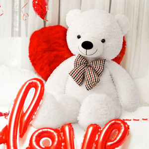 Oso de peluche gigante rosa, peluche supersuave, relleno de algodón PP para aliviar el estrés para Baby Shower, niños, novias - Product Image 4