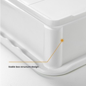 Plateaux de Fermentation et de Stockage Industriels <span class=keywords><strong>en</strong></span> Plastique Blanc Empilables avec Couvercles pour Boulangeries Professionnelles - Product Image 3