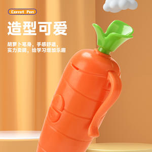 Stylo d'écriture avec enregistreur vocal intégré en forme de carotte, papeterie de <span class=keywords><strong>dessin</strong></span> animé pour étudiants, stylo à bille, cadeaux d'<span class=keywords><strong>anniversaire</strong></span> pour enfants - Product Image 4