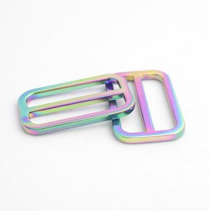 Metal Rainbow Swivel <b>Snaps</b> <b>Hooks</b> With Rainbow D Rings And Tri Glides Rainbow Purse Hardware Slide Buckles - Product Image 3