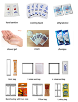 Machine d'emballage automatique pour sachets de sauce tomate, ketchup, shampoing, aliments, produits chimiques, plastique/film/feuille, plage de dosage de 5 ml