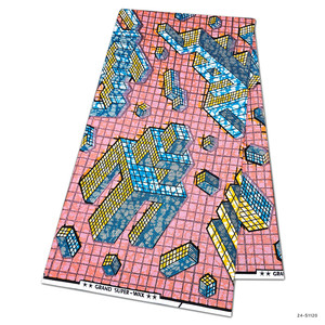 Tissu 100% Coton Peigné Imprimé Wax Africain, Batik Nigérian, Tissu Africain, <span class=keywords><strong>Brocart</strong></span> Tissé à la Trame pour Robes, Styles Dobby Unis - Product Image 4