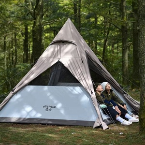 Hiped ngoài trời người lớn teepee Lều lớn đôi lớp PU2000MM đơn nhôm cực cắm trại lều từ Trung Quốc - Product Image 1
