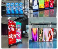 Écran publicitaire LED mural ou sur pied pour intérieur, taille personnalisable, prix d'usine, vente flash de Noël