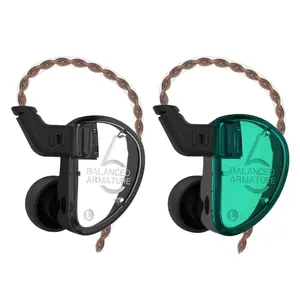 Kz As06 3ba Balans Anker In-Ear Bedrade Headset Hifi Bas In Oormonitor Sport Oortelefoon Geluidsisolerende Hoofdtelefoon