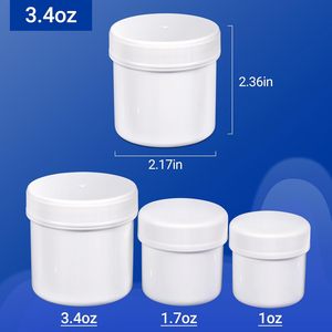 Venta al por Mayor de Frascos Redondos de Plástico PET/PE Blancos de 10ml-500ml con Tapa de Rosca Serigrafiada y Logotipo Personalizado para Proteína en Polvo para Pérdida de Peso - Product Image 3