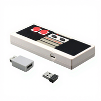 USB untuk NES Mini 2-in-1 Pengontrol Game Nirkabel dengan Baterai Lithium Terpasang Kompatibel dengan IOS/Android/Komputer