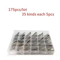 Meilleure Vente 175 Pièces/Lot Lames de Clé de Voiture Vierge en Métal Non Taillées avec Boîte pour Télécommandes JMD VVDI KEYDIY KD