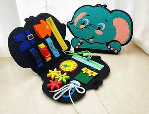 Tableau d'activités <span class=keywords><strong>pour</strong></span> apprendre à s'habiller et à nouer les lacets, avec sac de rangement, jouet éducatif <span class=keywords><strong>pour</strong></span> enfants, développement de la motricité fine et aide pédagogique <span class=keywords><strong>pour</strong></span> la vie quotidienne - Product Image 2