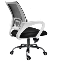 Chaise de bureau pivotante moderne en maille, économique, avec pieds en métal chromé, pour personnel – Vente en gros