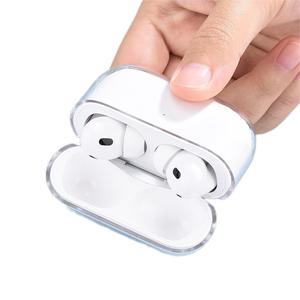 Étui pour écouteurs en TPU, Housse de protection transparente en plastique souple avec clip métallique, Fonction anti-choc - Product Image 3