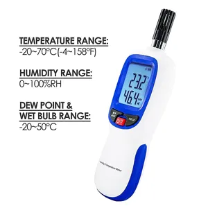 HEDAO WT83/WT83B Mini Hygromètre Numérique Portable, Pyromètre de Température, Hygromètre, Station Météorologique Intérieure/Extérieure - Product Image 5