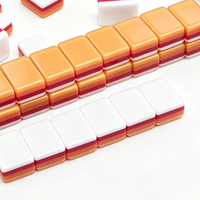 Mahjong Américain Orange Personnalisé Funky Trade, Quatre Couches, Couleurs Assorties, Mini Portable, Loisirs et Divertissement, Vente en Gros, OEM, ODM