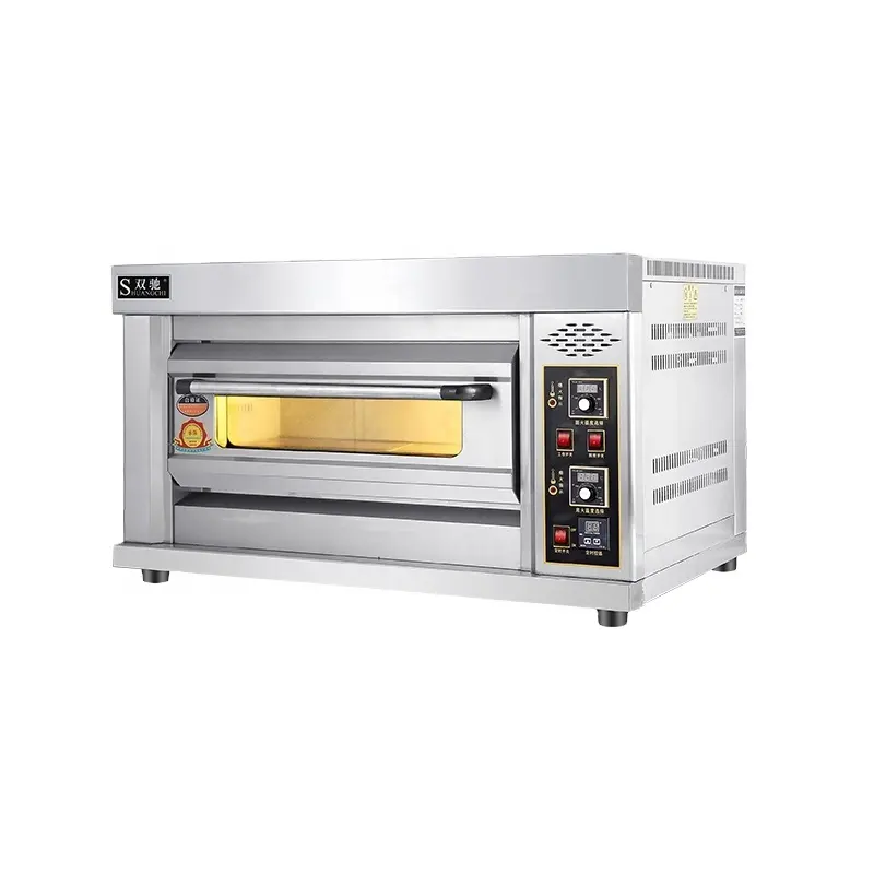 Oven Stainless Steel 65L Listrik/Gas Pizza Baking Baking Biskuit Roti Oven Komersial Kapasitas Besar