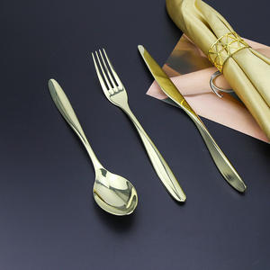 Elegante Set di stoviglie in acciaio inossidabile 304 forchetta forchetta forgiato di alta qualità cucina occidentale di lusso per ristoranti di casa/hotel - Product Image 4