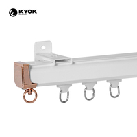 Offre spéciale rails de rideaux double rails en aluminium 6 m rails pour la décoration intérieure rails muraux