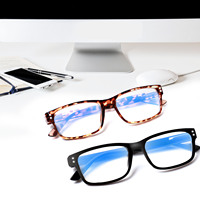 Lunettes de lecture multifocales progressives rétro carrées personnalisées, anti-lumière bleue, monture écaille de tortue, pour hommes et femmes presbytes