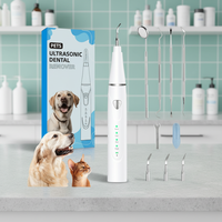 Nettoyeur dentaire sans fil rechargeable blanc, détecteur de plaque dentaire portable pour chien