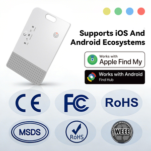 Traceur de <span class=keywords><strong>carte</strong></span> intelligente certifié MFi RSH pour Find My et <span class=keywords><strong>Google</strong></span> Find Hub, système double, étiquette de portefeuille fine, suivi mondial BLE 5.4 - Product Image 2