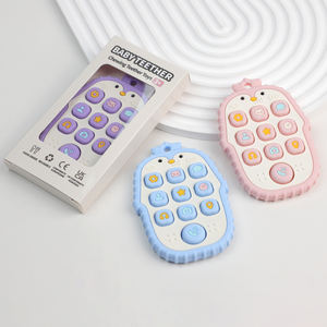 Jouets à bulles Pop Fidget en forme de pingouin jouets de <span class=keywords><strong>dentition</strong></span> pour bébé anneau de <span class=keywords><strong>dentition</strong></span> télécommandé avec réfrigérateur Pop pour bébés de 0 à 6 mois - Product Image 6