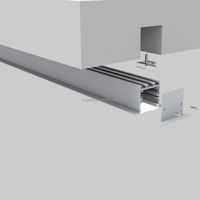 Suspension LED en profilé aluminium avec couvercle PC, lumière linéaire dimmable, garantie 5 ans pour la décoration de bureaux et de maisons