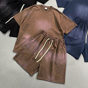 325G Spray-Monkey Washed Shorts Color Splatter Retro Loose Fit, 2025 SS Nuevo - Product Image 2