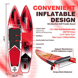 Spatium OEM, Fábrica China, Último Diseño, Vela Inflable para SUP, Windsurf, Tablas <span class=keywords><strong>de</strong></span> Windsurf para Clubes <span class=keywords><strong>de</strong></span> Surf y Alquiler - Product Image 4