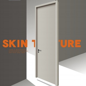 Ensemble de portes en bois massif Composite sans peinture insonorisé intérieur extérieur entrée principale Villa chambre salon cuisine fibre de verre - Product Image 5