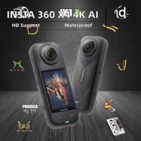 Caméra d'action Insta360 X4 Mini 8K anti-tremblement grand angle avec enregistreur vidéo Wi-Fi, vision nocturne et télécommande pour sports, moto et IA