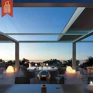 Pergola <span class=keywords><strong>Solaire</strong></span> Rétractable <span class=keywords><strong>pour</strong></span> Terrasse, Jardin, Balcon, Couverture de Véranda, Protection Contre la Chaleur et l'Ombrage Extérieur - Product Image 1