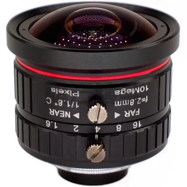 2.8mm Wide-Angle HD Lens 10001k / 1.8inch C-Mount Panoramic Camera Industrial Camera Accessories