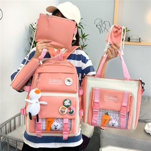 Mochila Kawaii de Estilo Coreano de Moda <span class=keywords><strong>2026</strong></span>, Mochila Escolar Económica de Gran Capacidad para Chicas Universitarias - Product Image 4