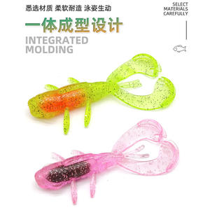 Nouvelles couleurs CRAZY 70mm/3.3g homard appâts souples leurres de pêche attrayant crevettes odeur <span class=keywords><strong>sel</strong></span> Wobbler - Product Image 4