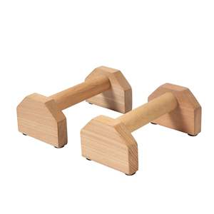 Parallettes per Ginnastica e Calisthenics, Barra per Handstand in Legno, Attrezzi per Fitness ed Esercizi, Attrezzatura per Allenamento, Supporto a Doppia Asta per Flessioni - Product Image 2