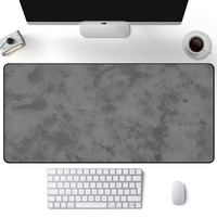 Tapis de souris de jeu gris Tapis d'ordinateur Grand tapis de souris Claviers en marbre Accessoires de bureau Pc Setup Deskmat étanche à l'eau