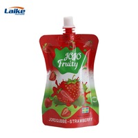 Pochettes Doypack personnalisées en plastique pour liquides, avec bec verseur, pour aliments pour bébés et jus, sachets souples à fond plat avec bec verseur