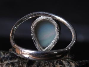 Anillo de Ópalo Sólido Australiano con Engaste de Bisel y Puntas, Plata, Regalo para Aniversario, Boda, Fiesta, Diseño Clásico, Talla 5 de EE. UU. - Product Image 5