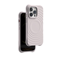 Coque de téléphone magnétique unie à effet ondulations d'eau en silicone liquide pour iPhone 18 17 Pro Max, compatible charge sans fil et anti-chute, vente en gros