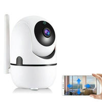 1080P Plus Hareket Takipli Bebek Monitörü İç Mekan Kablosuz IP Gözetim Kamerası WiFi HD Kızılötesi Gece Görüşü