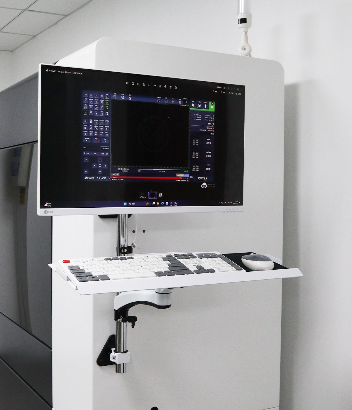 ORANGLES FE110KB-400 Industrial Wall Mount Workstation | 400mm Pole for Monitor & Keyboard | VESA 100x100 | Hot Selling Mount – orangles Kuwait - detailed closeup view - illustrating benefits - Image 3 of 6 | created for all | Shop FE110KB-400 Industrial Wall Mount Workstation | 400mm Pole for Monitor & Keyboard | VESA 100x100 | Hot Selling Mount – orangles Kuwait North Carolina | Free Shipping ORANGLES