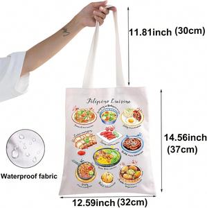 Sac fourre-tout BWWKTOP Cuisine philippine, Cadeaux de voyage Philippines, Sac à bandoulière Culture philippine, Cadeau de vacances philippin - Product Image 3