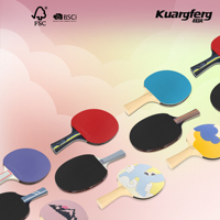 Raquettes de tennis de table professionnelles NO.4, lame en carbone, épicéa Ayous, KOTO personnalisé