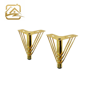 <b>sofa</b> leg factory modern solid Multiple heights gold wire leg metal <b>sofa</b> legs iron furniture legs cheap for <b>sofa</b> <b>bed</b> and cabinet - Product Image 1