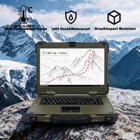 Nouvel ordinateur portable robuste de 15,6 pouces, I7-11390H GTX 1050Ti 16 Go 512 Go Vert IP65 Logo personnalisé Wi-Fi 5 pour Windows 10 5.2