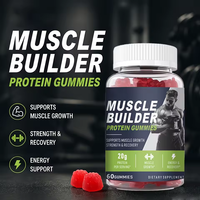 Gummies protéinés OEM/ODM pour le développement musculaire - Favorise la prise de masse maigre et le métabolisme énergétique, riches en protéines + complexe BCAA 60