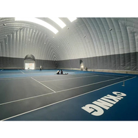 Dôme sportif gonflable sur mesure en PVDF/PVC, grande taille (400m2-30000m2), durée de vie de 20 à 30 ans, pour le tennis et le football